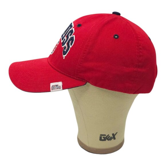 Ole Miss Rebels Strapback Cap Hat Embroidered Baseball Trucker Red Blue Zephyr - Picture 9 of 15